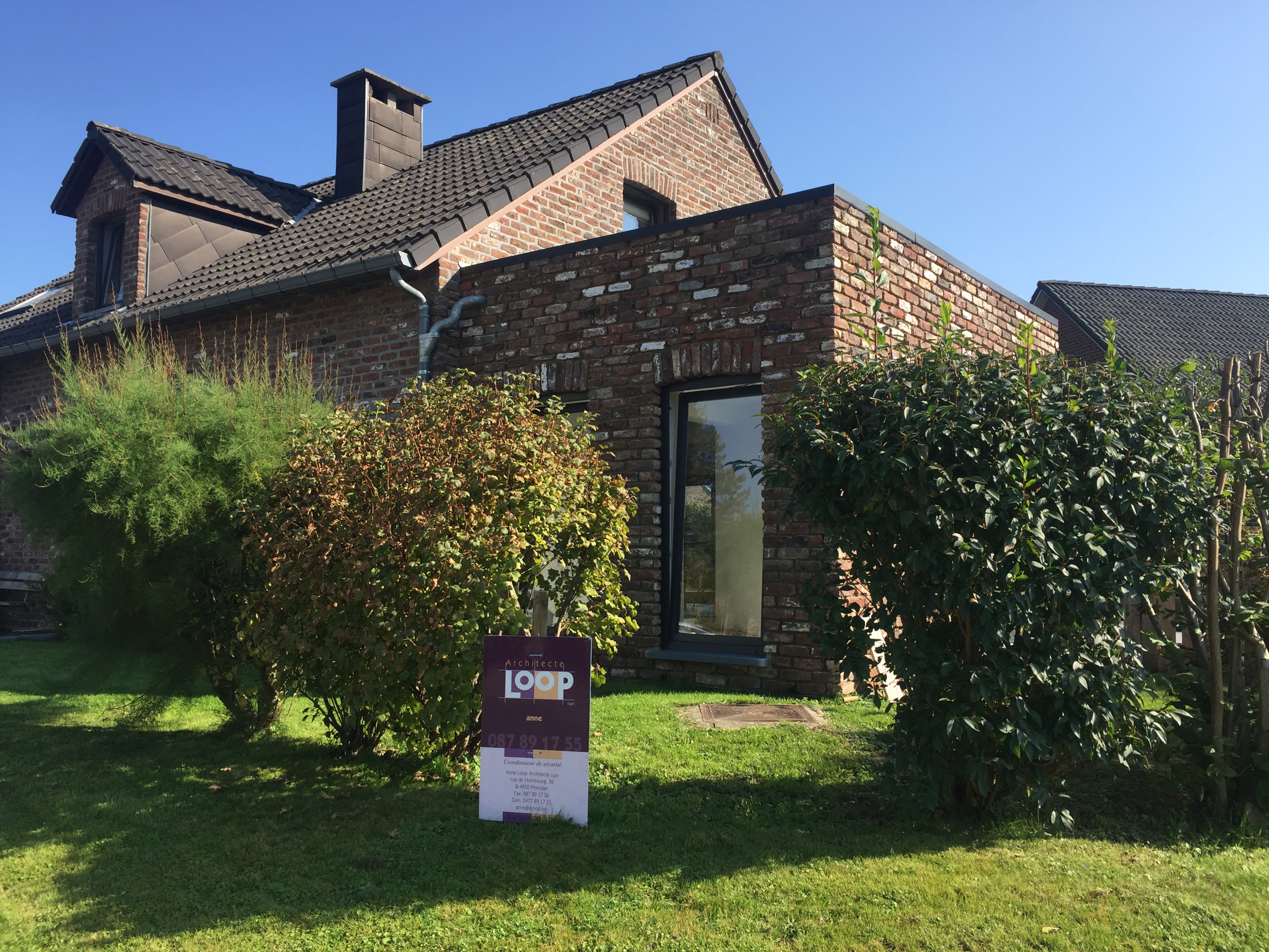 Agrandissement d'une habitation à Montzen