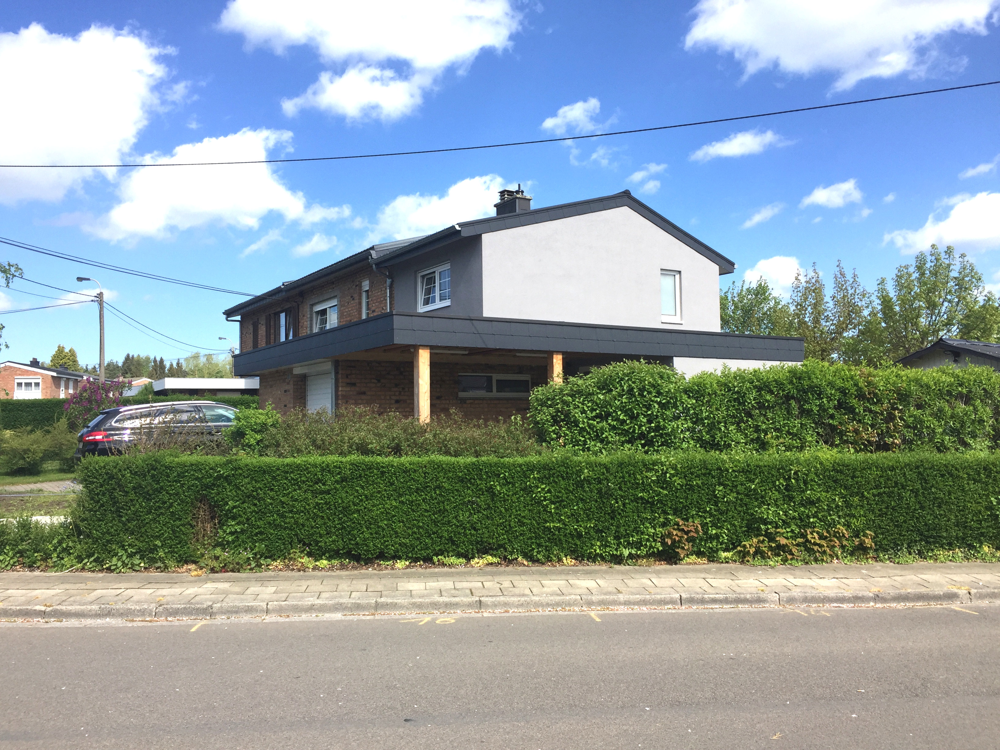 Agrandissement en ossature bois d'une habitation à Petit-Rechain