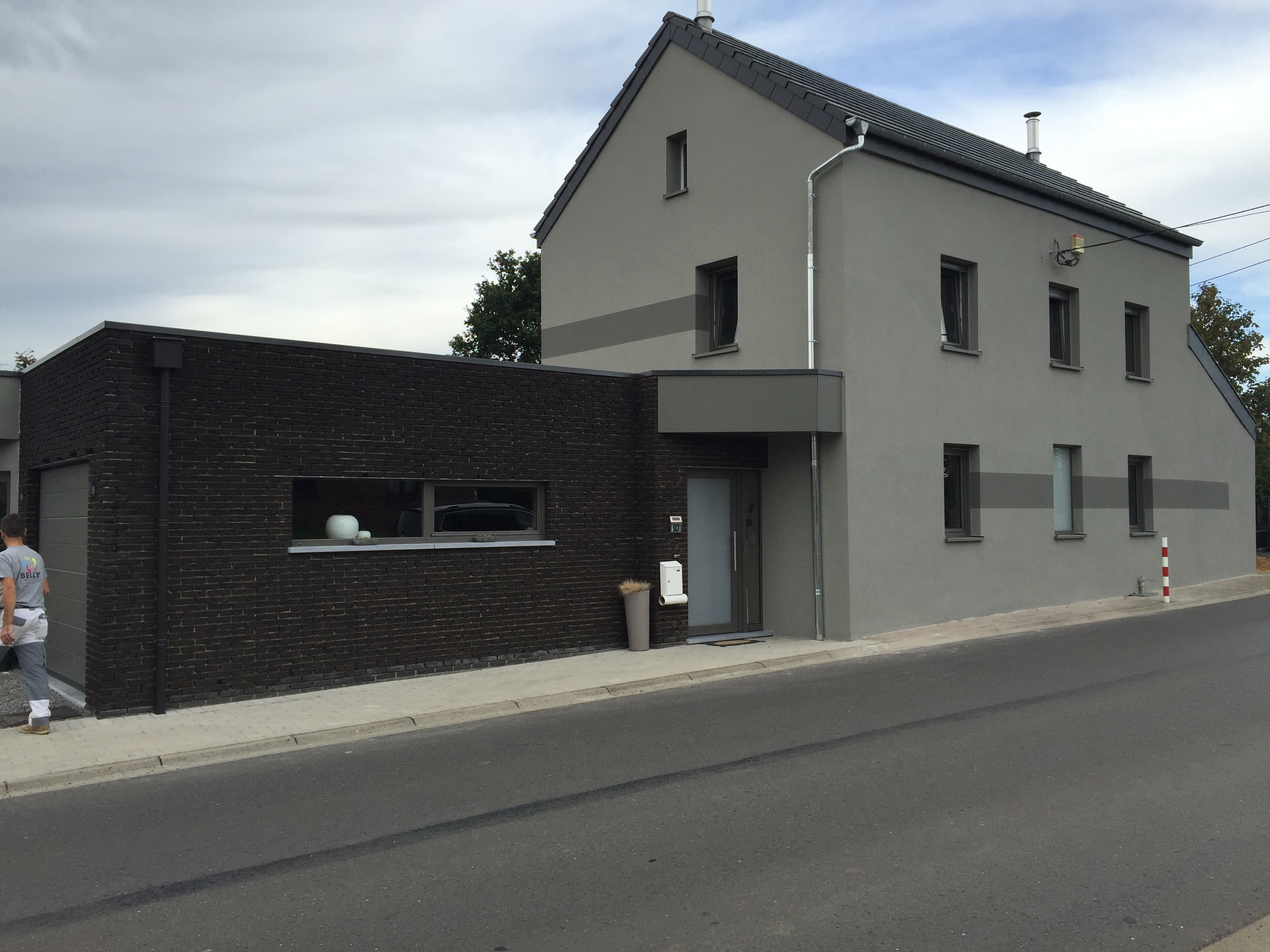 Agrandissement et relooking d'une habitation existante + création d'un salon de coiffure à Montzen