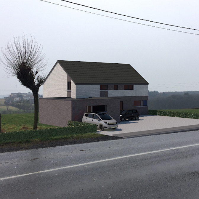 Maison à ossature bois à Moresnet